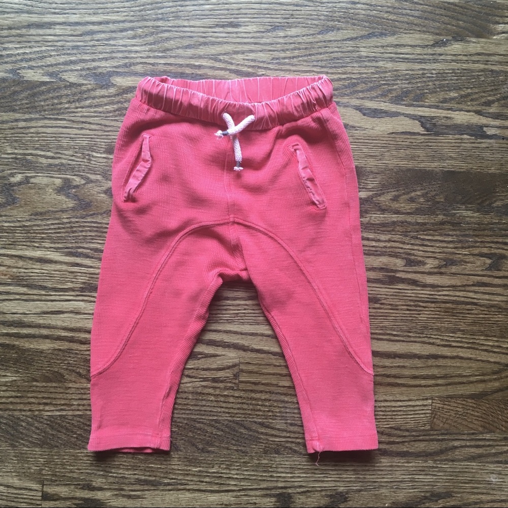 Zara Red drawstring Pants - Picture 1 of 7